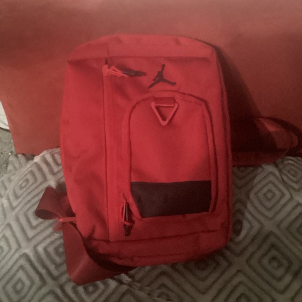 Nike air Jordan Red Cross body bag